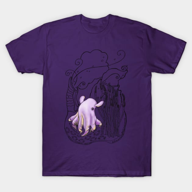 Cute Dumbo Octopus Doodle T-Shirt by mernstw